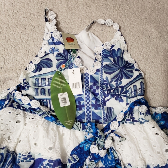 Farm Rio Floral Eyelet Maxi Dress - Picture 9 of 13